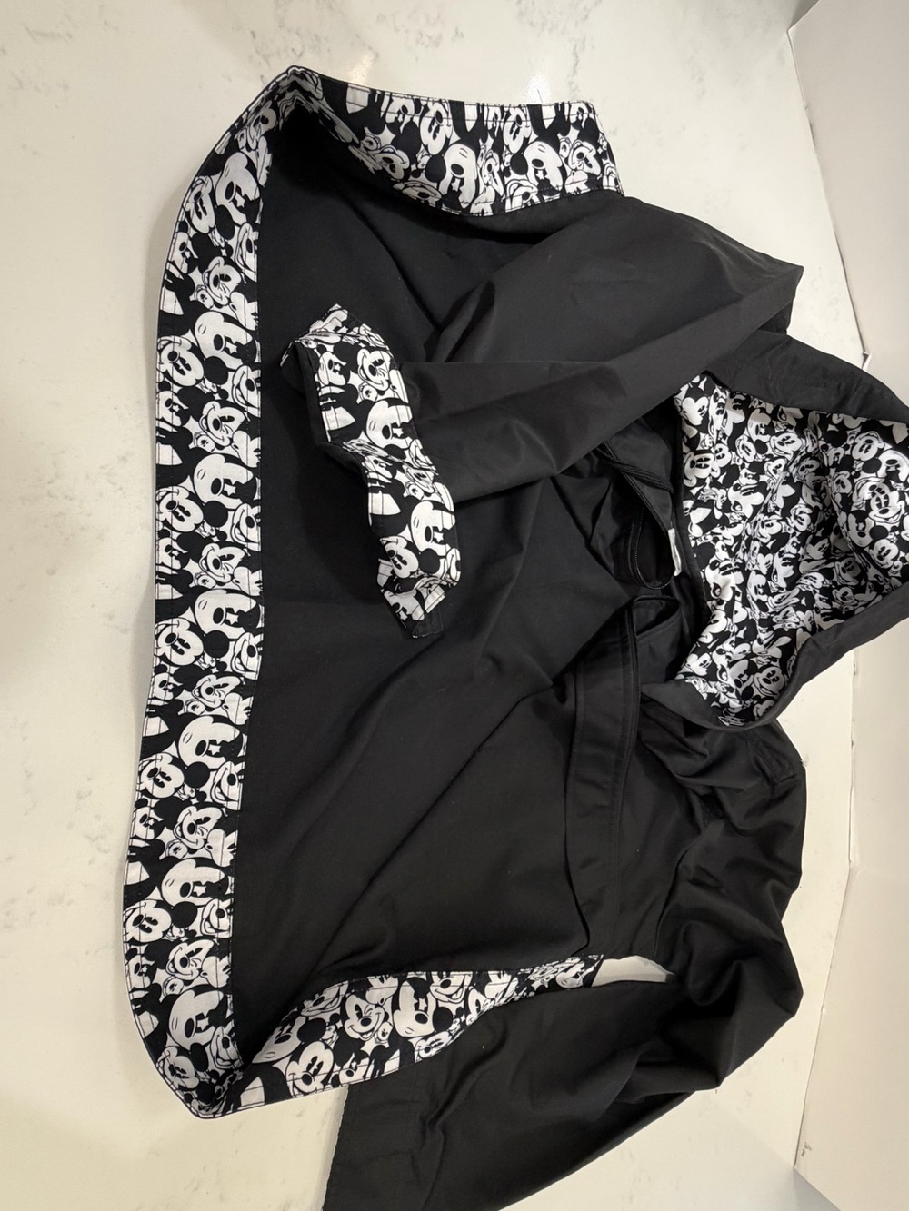Disney Black Mickey Mouse Hooded Raincoat with Character Lining - Picture 10 of 15